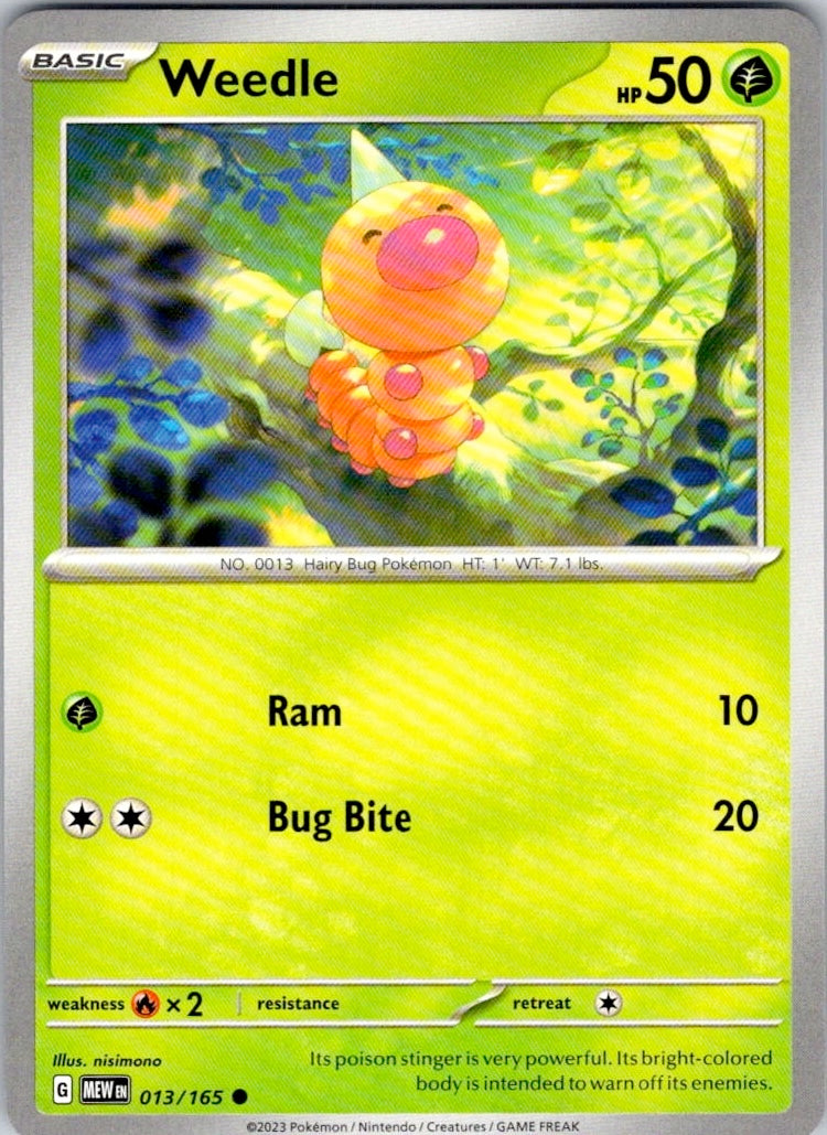 Weedle (013/165) [SV: Scarlet & Violet 151]