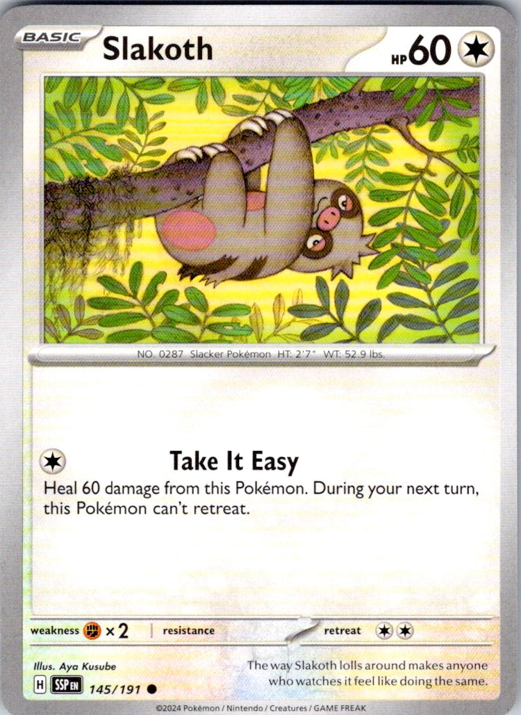 Slakoth (145/191) [SV08: Surging Sparks]
