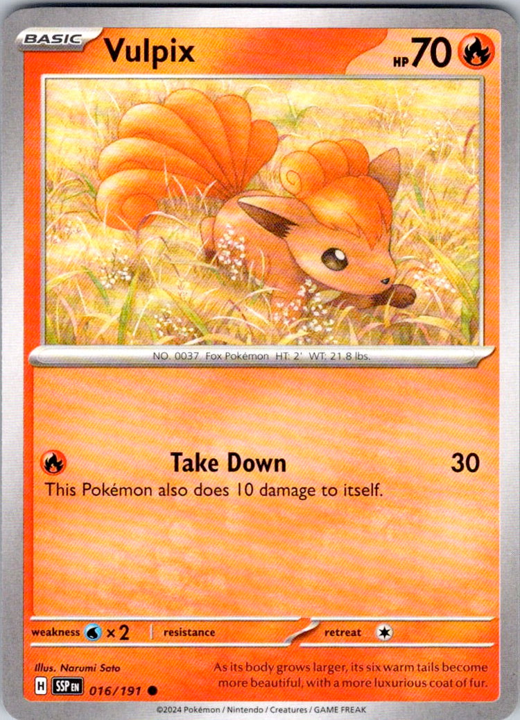 Vulpix (016/191) [SV08: Surging Sparks]