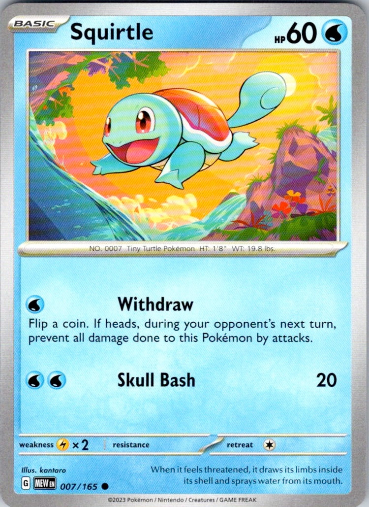 Squirtle (007/165) [SV: Scarlet & Violet 151]