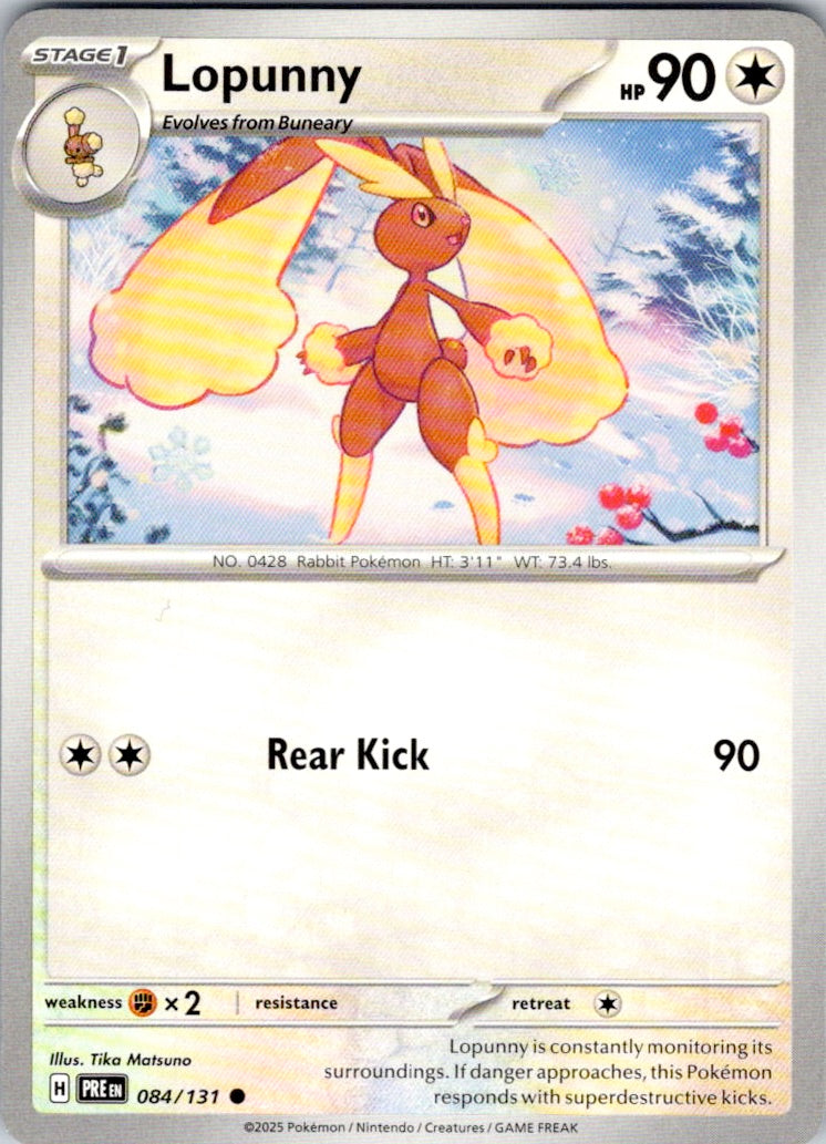 Lopunny (084/131) [SV: Prismatic Evolutions]