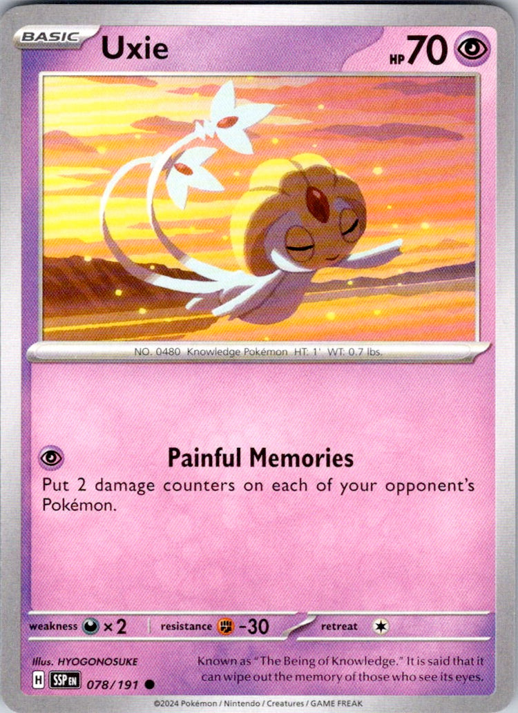 Uxie (078/191) [SV08: Surging Sparks]