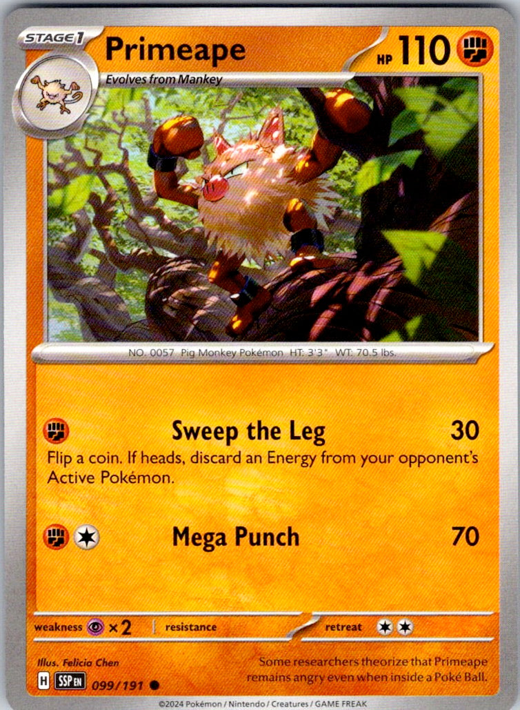 Primeape (099/191) [SV08: Surging Sparks]