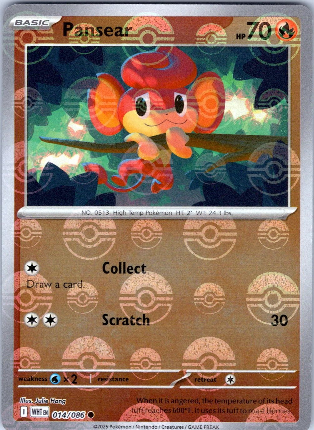 Pansear (Poke Ball Pattern) (014/086) [White Flare]
